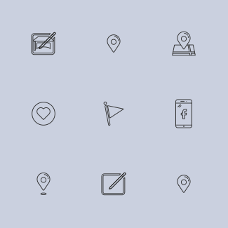 Facebook UI icons pack