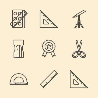 Education - Outline icons pack