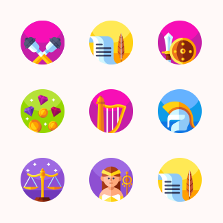 Greek Mythology icons pack