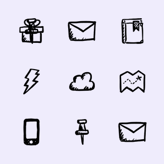 Jolly Icons Free – 36 Hand-Drawn UI Icons icons pack