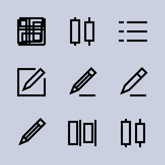 Ikigai Text and Editorial (Line) icons pack