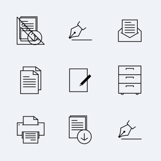 Office icon set icons pack