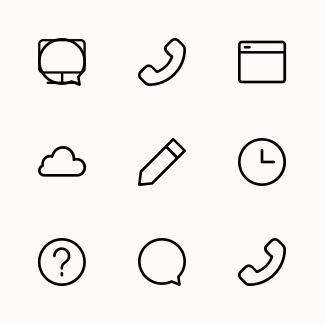 Simple line 48px icons pack