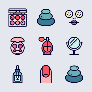 Beauty icons pack