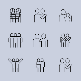 Hug icons pack