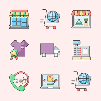 Shopping and Ecommerce icons pack