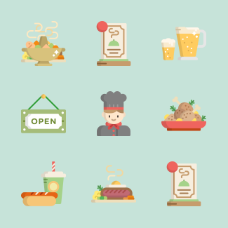 Food and Restaurant icons pack