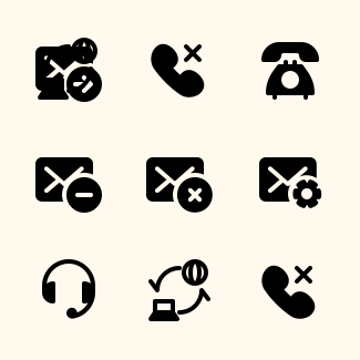Communication icons pack