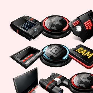 Pro Red icons pack