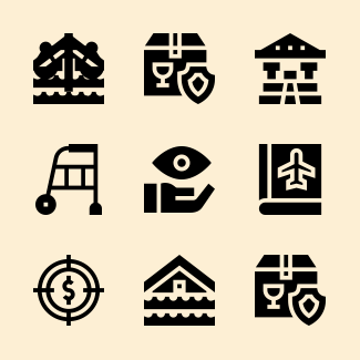 Insurance icons pack