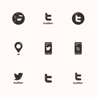 Twitter UI - Glyph icons pack