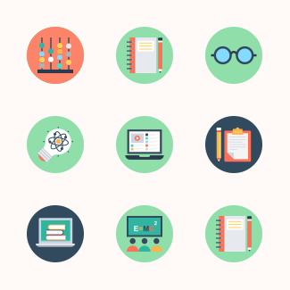 Education icons pack