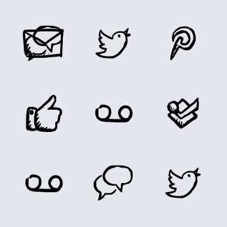 Jolly Icons — Part 1: Social Media and Communicati icons pack