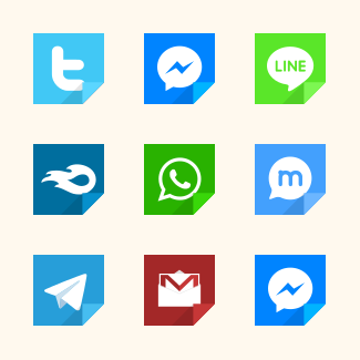 Social Flipicons | vol 2 icons pack