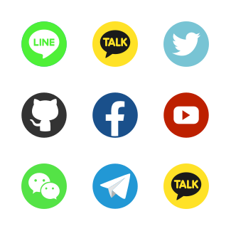 Rounded Social Media icons pack