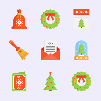 Christmas icons pack