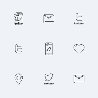 Twitter UI icons pack