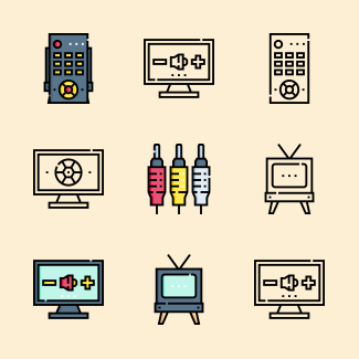 Television icons pack
