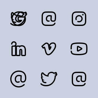 Social media, networks, logos and badges icons pack