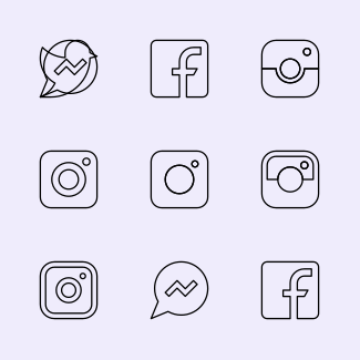 Social networks icons pack