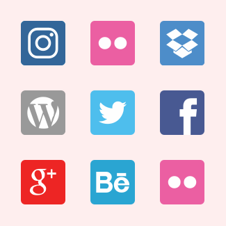 Social Media Icon Set icons pack