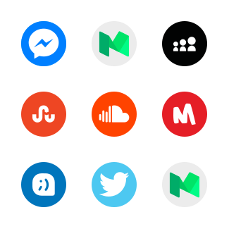 Social Circle 2 icons pack