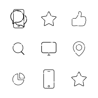 Cute Tech Icon Set icons pack