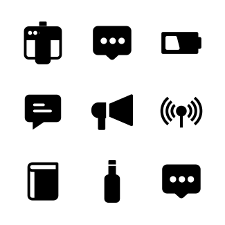 Glyph icons pack