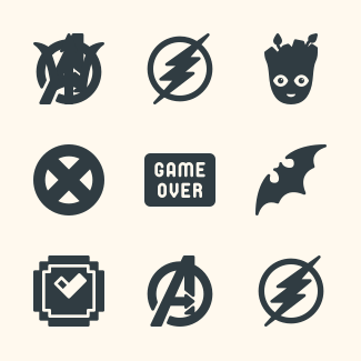 Super-batman icons pack