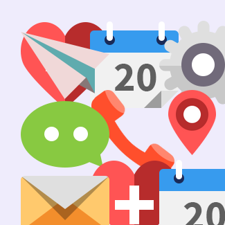 20 Flat Icons icons pack