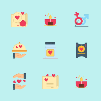 Valentine Day Free icons pack