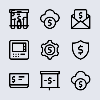Banking icons pack