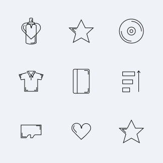 Shopping icons pack