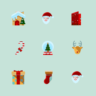 Merry Christmas icons pack