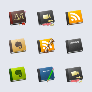 Book icons icons pack