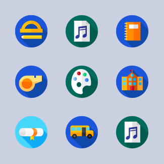 Education icons pack