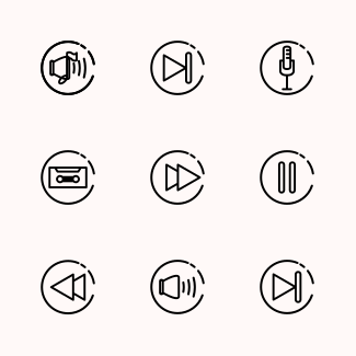 Music icons pack