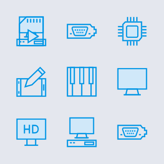 Computer Hardware Cute Style vol 1 icons pack
