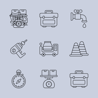 Construction and Tools Set 1 icons pack