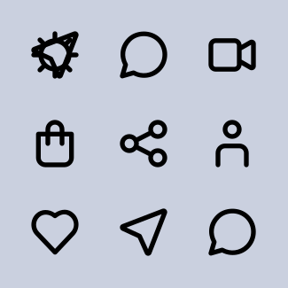 User Interface - Outline icons pack