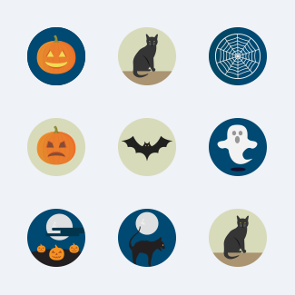 Halloween icons pack