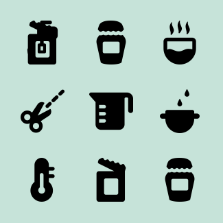Filled Cooking Instructions icons pack