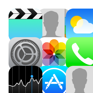 Apple iOS 7 icons icons pack
