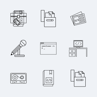 Technology Mix icons pack
