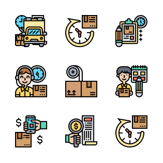 Delivery icons pack