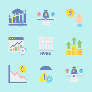 Investing icons pack