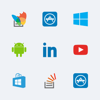 Social Media & Logos II Flat Colorful icons pack