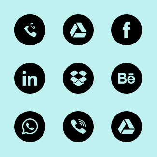 Online Social Network & Service icons pack