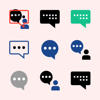 Chat and Text icons pack
