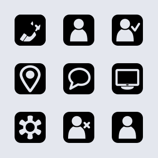 Basic interface icons pack